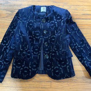 Orla Kiely velvet jacket